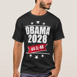 Camiseta Barack Obama 2028 Presidente Bandeira Americana Pr