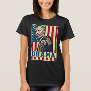 Camiseta Barack Obama 44 dos EUA Presidente Pop Art Vintage