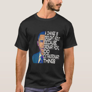 Camiseta Barack Obama 44 Presidente dos EUA Citação Polític