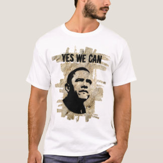 Camiseta Barack Obama (ambos os lados) - balance o estêncil