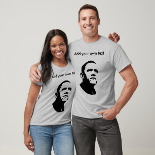 Camiseta Barack Obama - Capa longa customizável