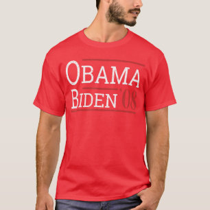 Camiseta Barack Obama Joe Eleição Vintage 2008 Para Democra