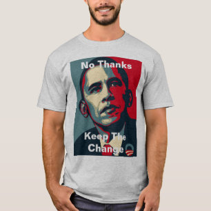 Camiseta Barack Obama: Nenhum obrigado mantem a mudança