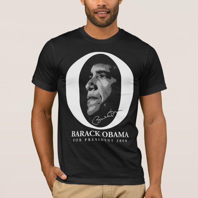 Camiseta Barack Obama para o presidente (Frente)