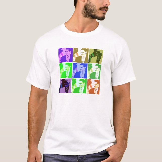 Camiseta Barack Obama Pop Art (Frente)
