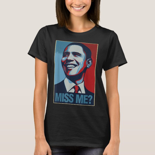 Camiseta Barack Obama Retrato Sente Mim Citação Democrata L (Frente)