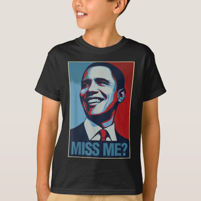 Camiseta Barack Obama Retrato Sente Mim Citação Democrata L (Frente)