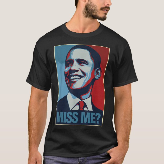 Camiseta Barack Obama Retrato Sente Mim Citação Democrata L (Frente)