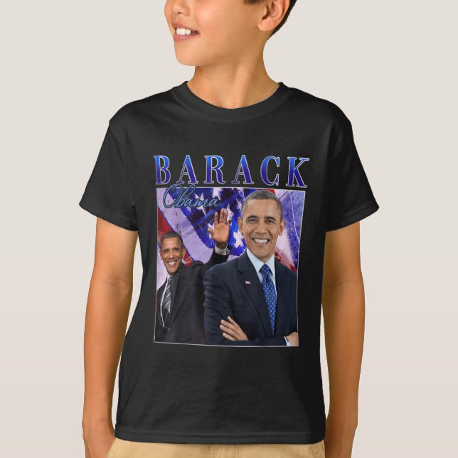 Camiseta Barack Obama Retro Vintage Style (Frente)