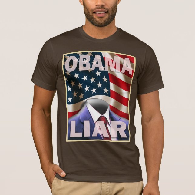 Camiseta Barack Obama - série vazia das mentiras (Frente)