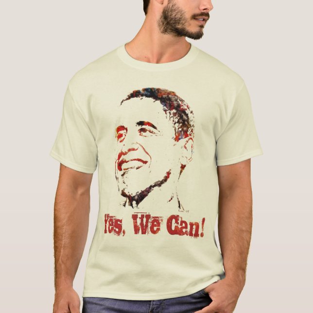 Camiseta Barack Obama - sim nós podemos! (Frente)