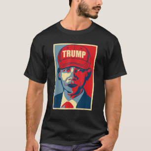 Camiseta Barack Obama Trump Hat 2020 Eleição República do M