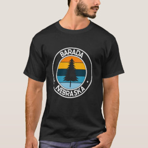 Camiseta Barada Nebraska NE City Pride Retro Sunset