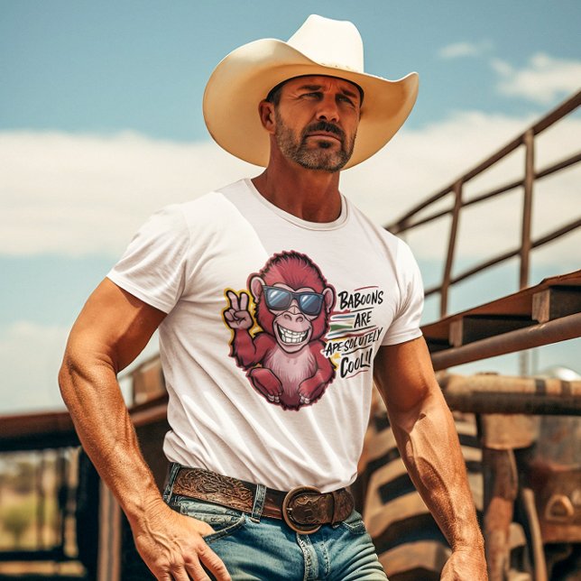 Camiseta Barão Baboon Shades: Baboon é Legal (Criador carregado)