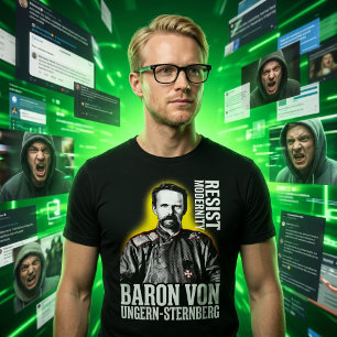 Camiseta Barão Ungern Sternberg Resiste à Modernidade