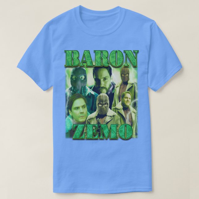Camiseta Barão Zemo - Estilo Retroativo (Frente do Design)