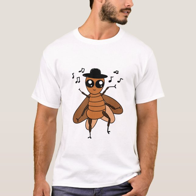 Camiseta barata dançante (Frente)