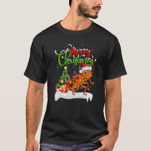 Camiseta Barata Insetos Ao Lover Xmas Iluminando Barata Ch