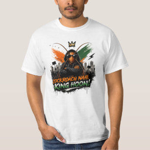 Camiseta Barata Não, Eu Sou o Rei! Barata Rebelde