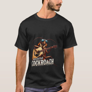 Camiseta Barata Rockstar Tocando Guitarra Elétrica Diversão