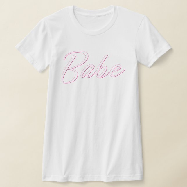 Camiseta BARB Bachelorette de Bela Rosa Quente (Postura )
