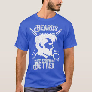 Camiseta Barba barba cabeleireiro dizendo presente