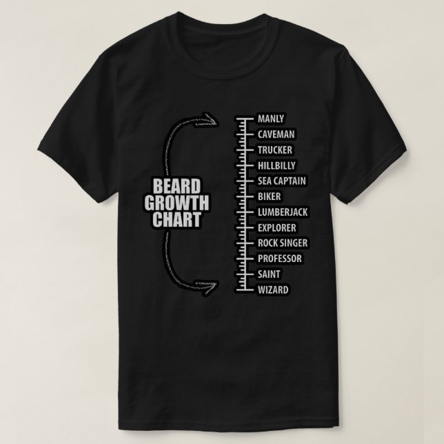Camiseta Barba com Medição 6 (Frente do Design)