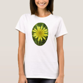 Camiseta Barba-de-bode Amarela Flor Silvestre F26w