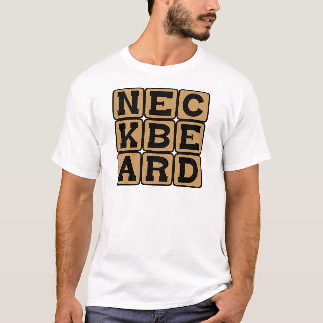 Camiseta Barba de pescoço, Meme da Internet (Frente)