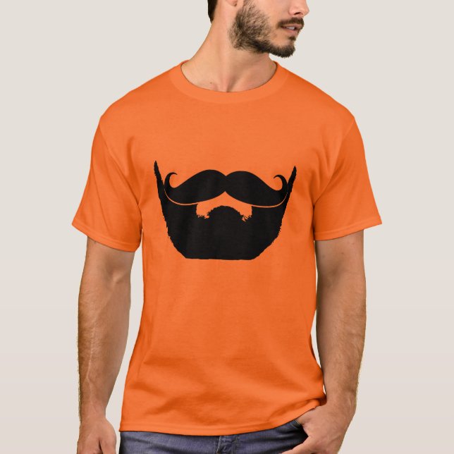 Camiseta Barba e bigode (Frente)