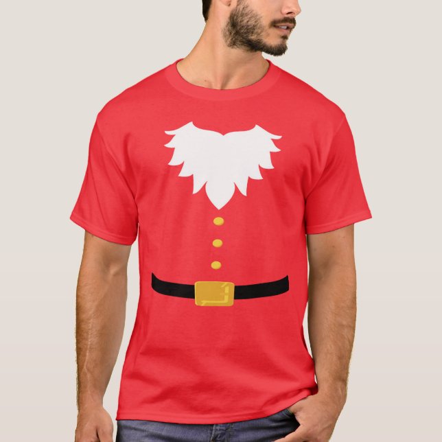 Camiseta Barba e correia de Papai Noel (Frente)
