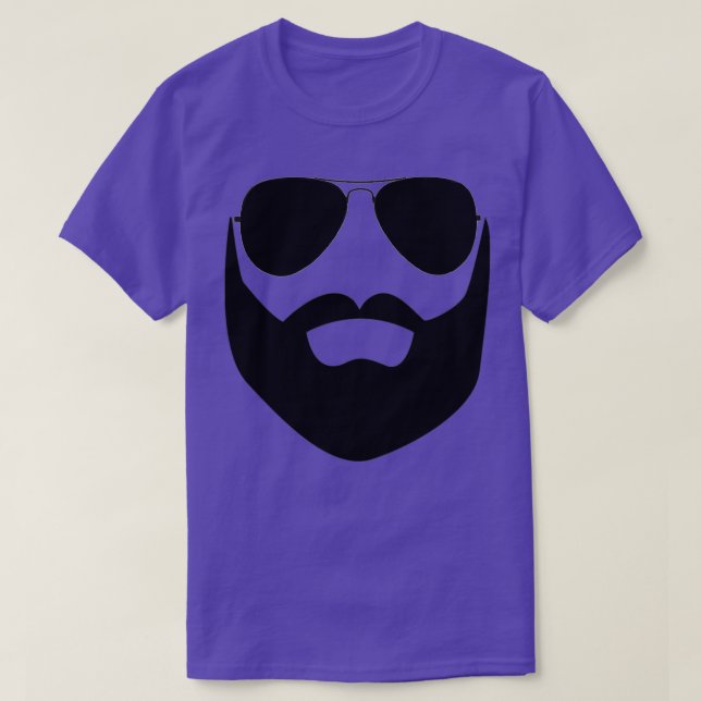 Camiseta Barba e óculos de sol (Frente do Design)