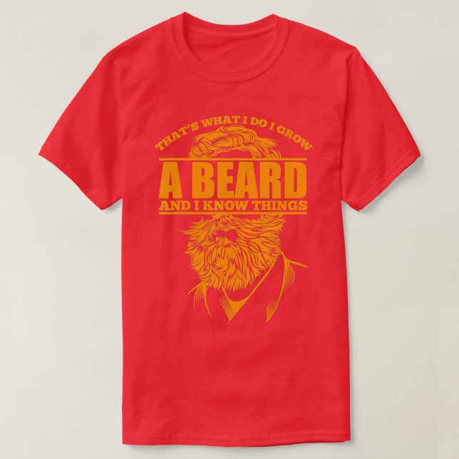 Camiseta Barba Engraçada Dizendo (Frente do Design)