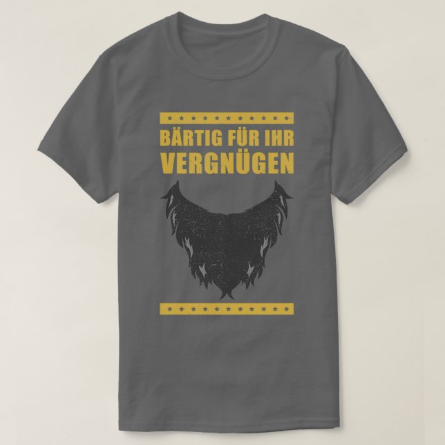 Camiseta Barba Engraçada Dizendo Presente (Frente do Design)