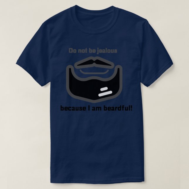 Camiseta Barba engraçada e engraçada Presente para caras (Frente do Design)