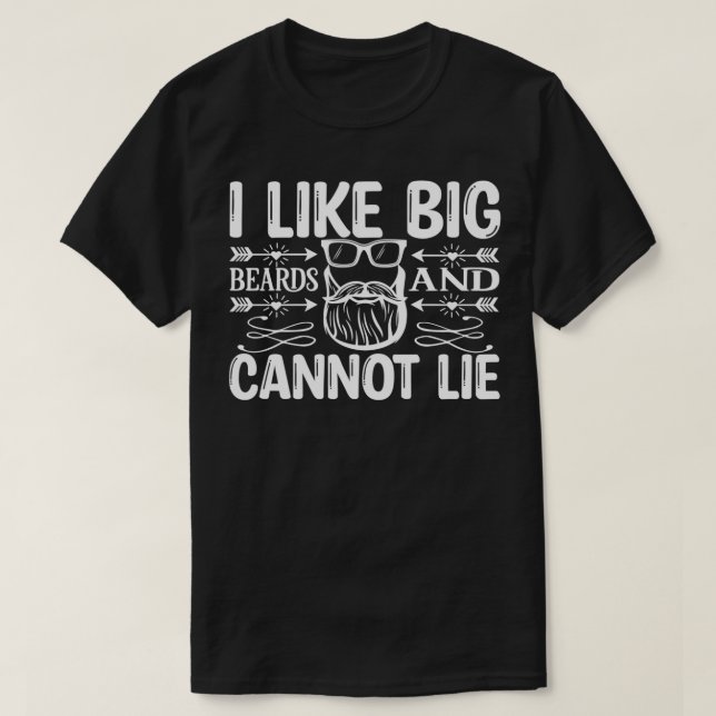 Camiseta Barba Engraçada Oferece Que Gosto De Barbas Grande (Frente do Design)