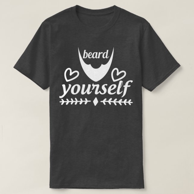 Camiseta Barba Engraçada Oferece-Se 2 (Frente do Design)