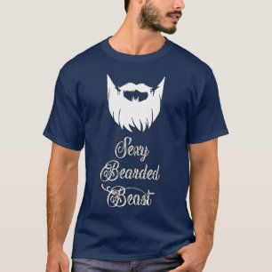 Camiseta Barba Gráfica Com Um Hipster Engraçado de bigode S