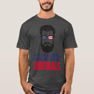 Camiseta Barba pai normal tentando liberais