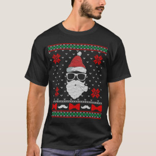 Camiseta Barba Papais noeis Orgulhosos Hipster Feriado de N