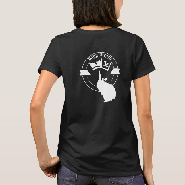 Camiseta Barba Rei&Rainha em Preto (Verso)