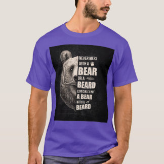 Camiseta Barba Vintage Nunca Mora Com Urso Ou Barba