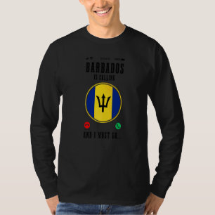 Camiseta Barbados Está Chamando E Eu Devo Ir  Bandeira Barb
