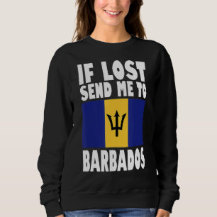 Camiseta Barbados Flag Se perdido me envie para Barbados