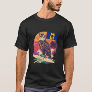 Camiseta Barbados Flag Trident Eagle Surfing Bajan Pride Ba