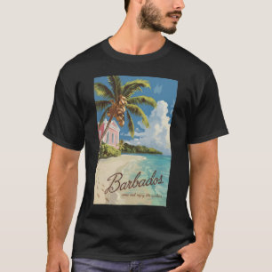 Camiseta Barbados Painterly Viagem Art Vintage