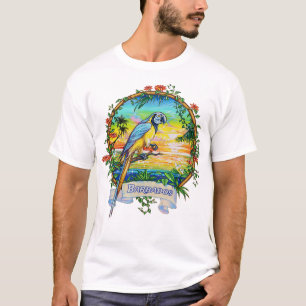 Camiseta Barbados West Indies Vintage Papagaio Tropical Vac