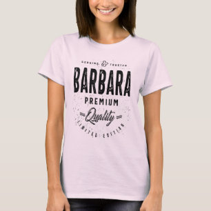 Camiseta Barbara Personalised Name Birthday Gift