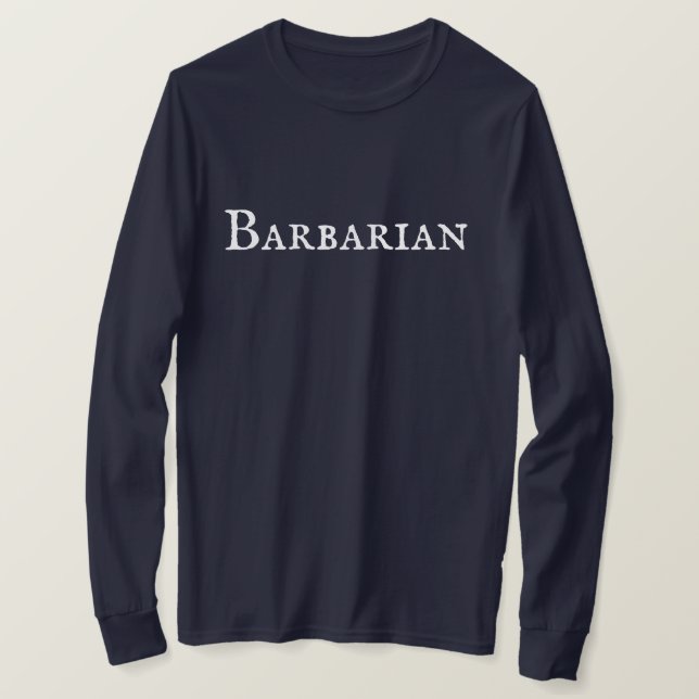 Camiseta "Barbarian" masculino (Frente do Design)