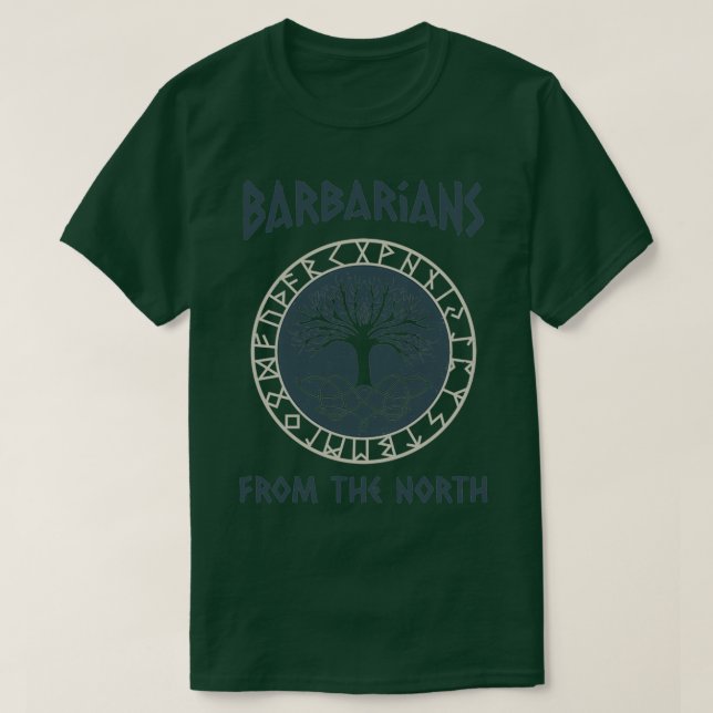 Camiseta Barbários da Viking do Norte (Frente do Design)